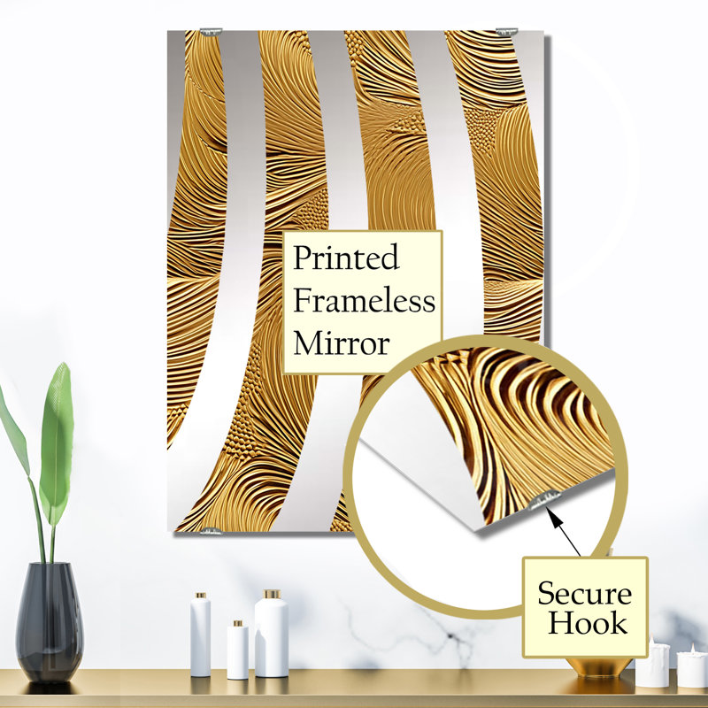 Pierson - Miroir mural en plumes MIR137188, 32 po x 24 po