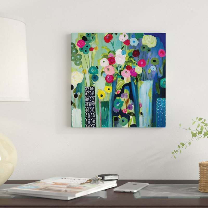 « create beauté every day », impression sur toile, H 26 po x l 26 po x P 1,5 po, Toile tendue, Pas de tapis