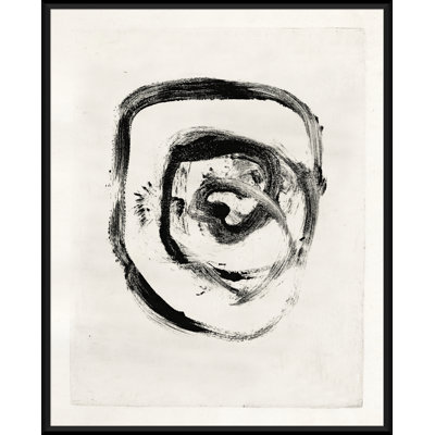 Mid-Century Homage - Peinture encadrée sur papier