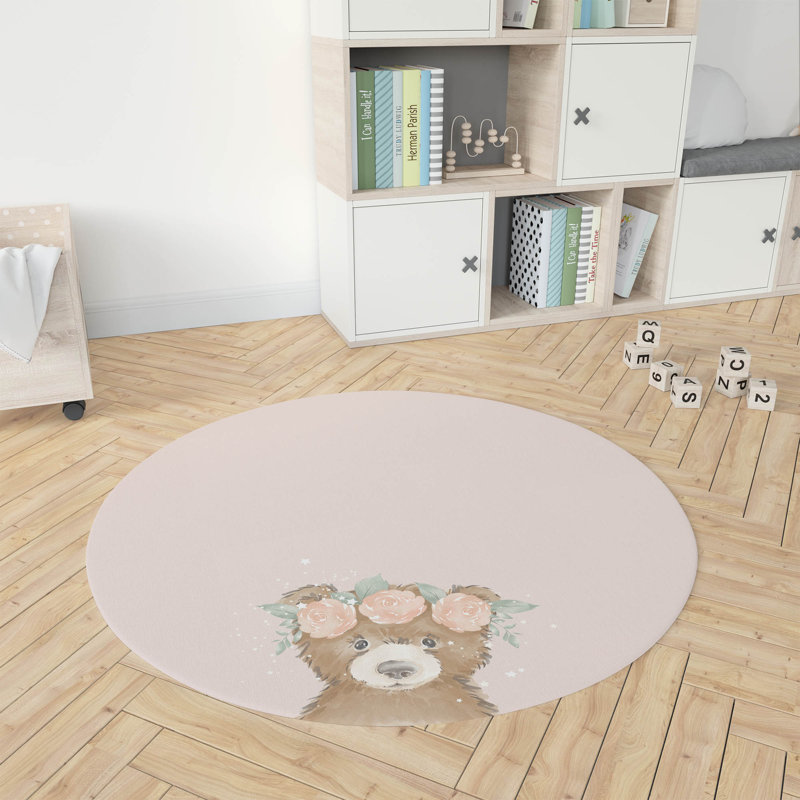 Tapis de jeu Bearly, Rose/brun