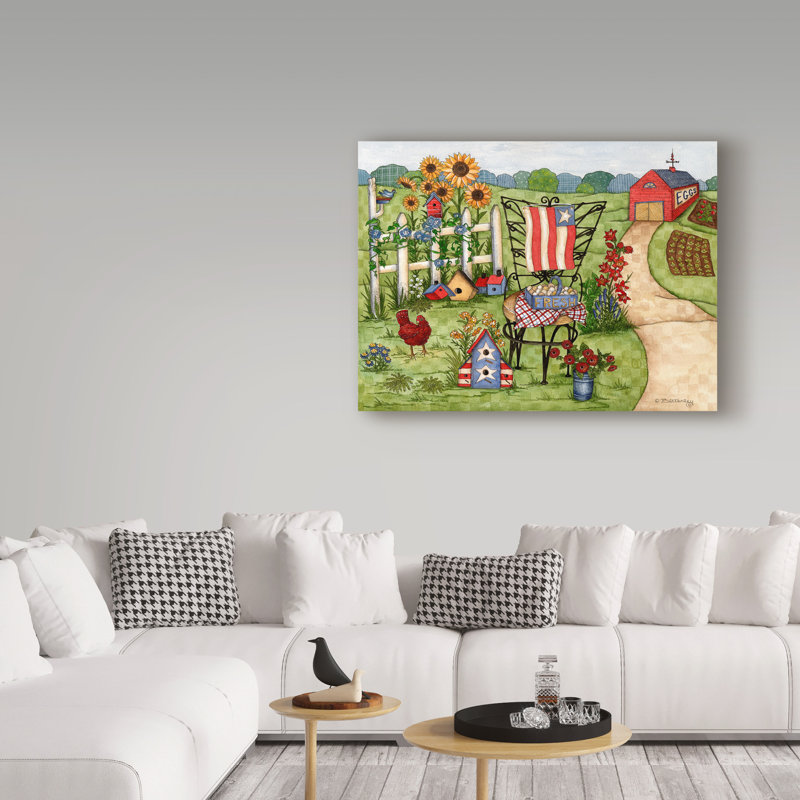 «Summer Americana» par Dodgens, reproduction d'art sur toile tendue, H 14 po x l 19 po x P 2 po