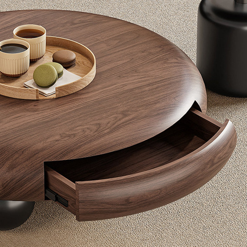 French style simple round coffee table set