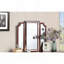 Ensemble de coiffeuse Majestic Classic avec miroir pliable et tiroirs de rangement