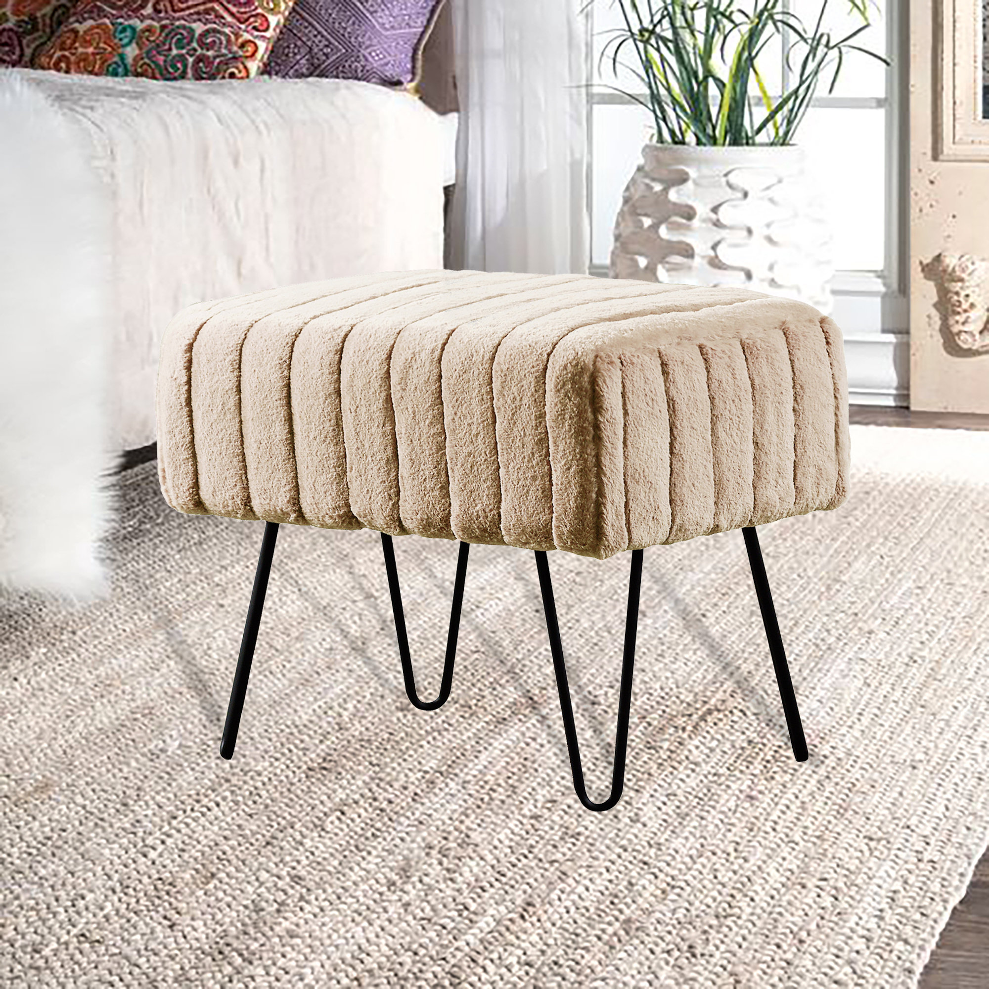Defranco Upholstered Ottoman