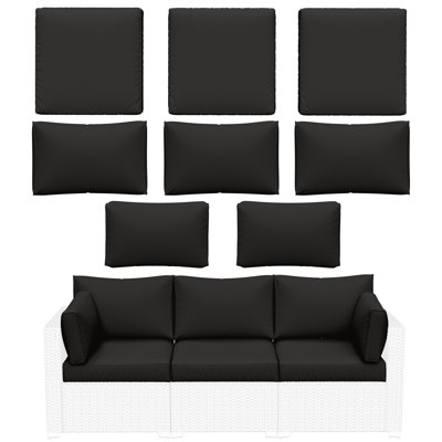 Ensemble de 8 coussins d'extérieur pour coussins 8 pièces