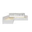 Lit de jour en L en bois avec lit gigogne sous le lit et tiroir de rangement, cadre de lit d'angle avec rangement-2140146251