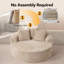 Chaise longue surdimensionnée en velours côtelé moelleux -436706980