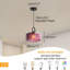 Modern Geometric Ribbed Glass Pendant Light, Purple-995832338