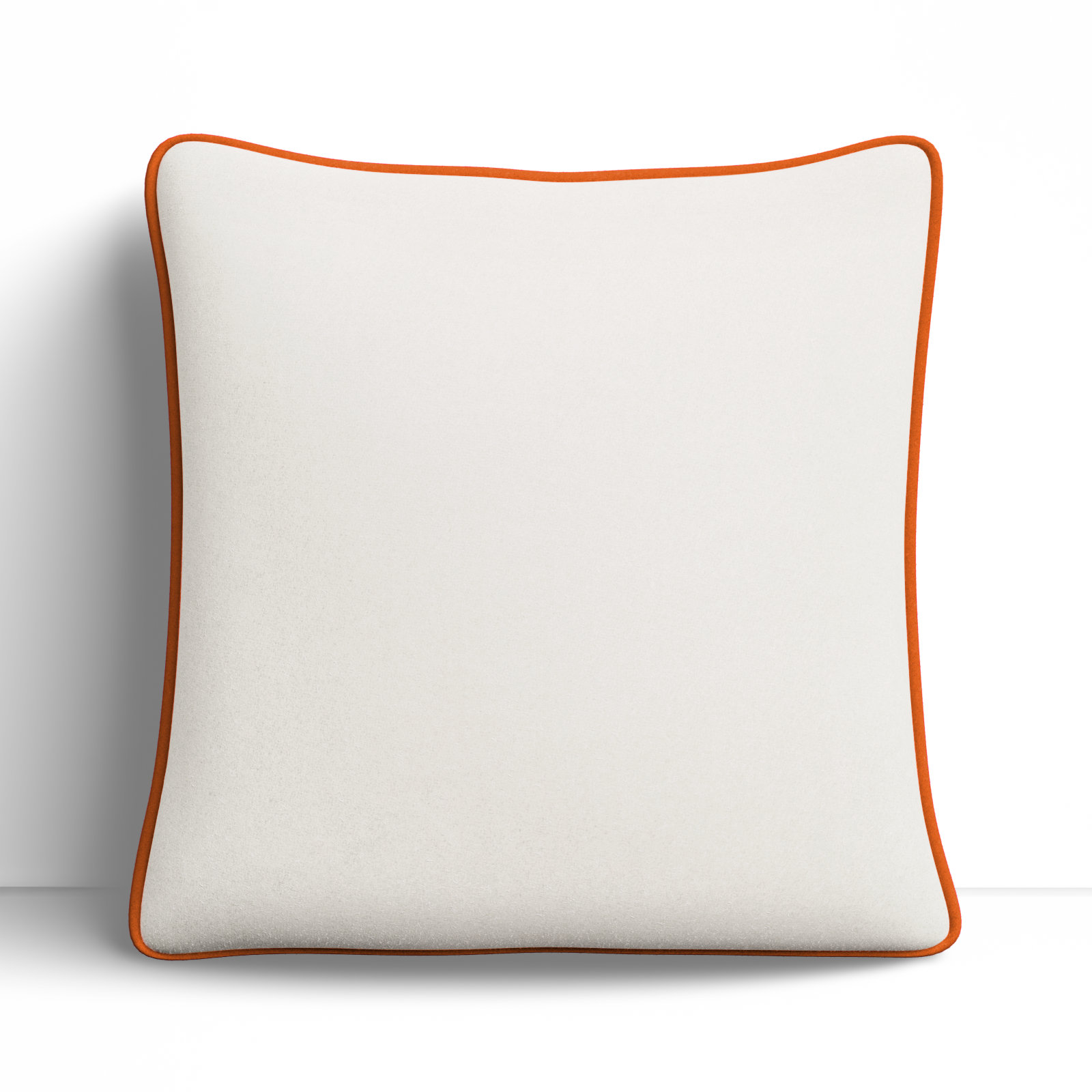 Pillow Cover Only - No Insert, 22" x 22", Cream/Rust