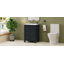 Petit ensemble de meuble-lavabo de style rétro 24 po x 18 po x 34 po avec lavabo en céramique et 2 portes à fermeture en douceur