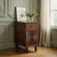 Canapé moderne à 2 tiroirs, table d'appoint étroite, table de chevet mince pour le salon, chambre à coucher