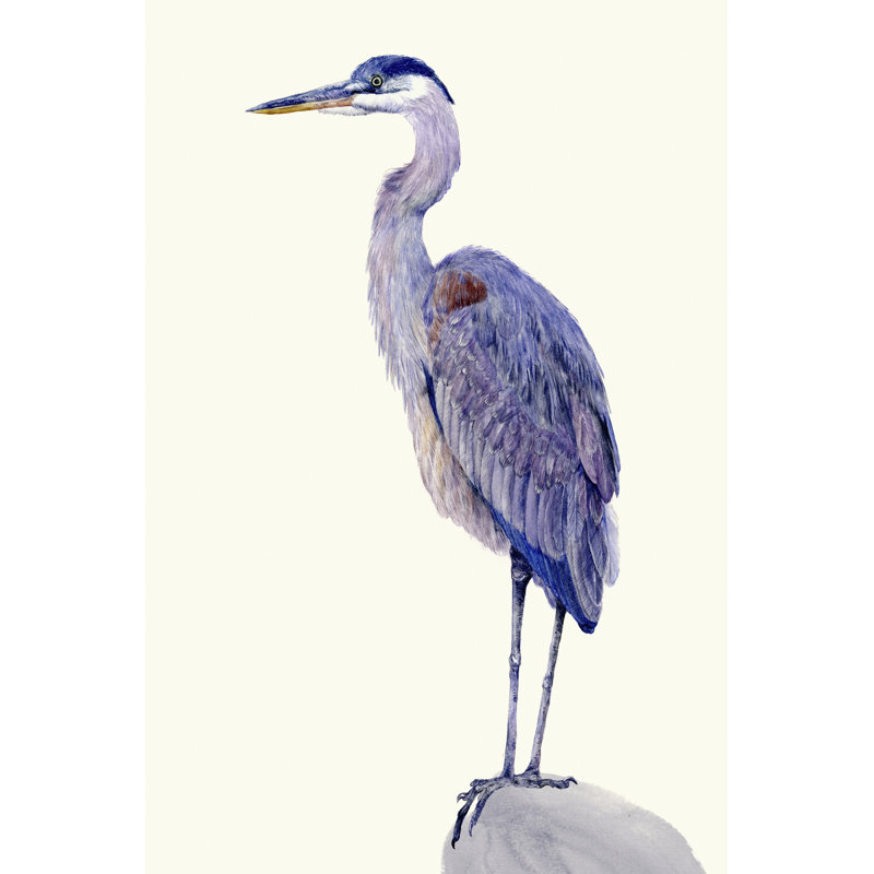Heron Study I by Melissa Wang - Wrapped Canvas Print, 46cm H x 30cm W 
