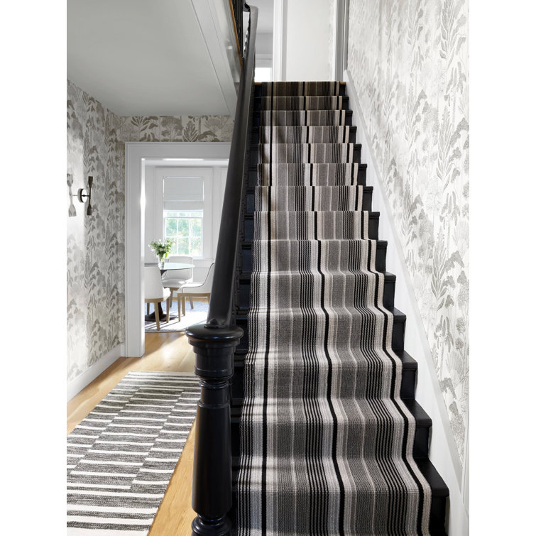 Heights Charcoal Handwoven Wool Rug