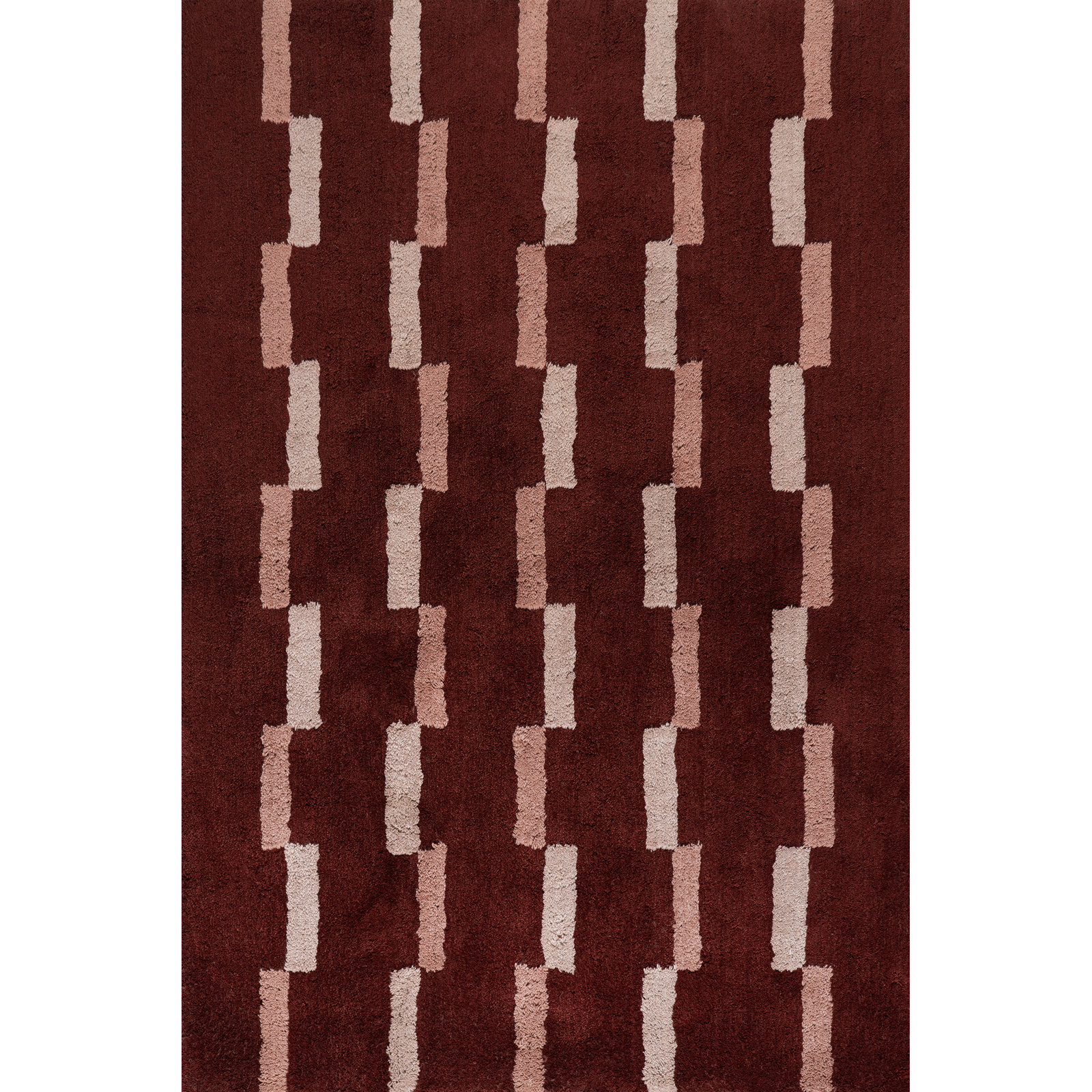 Hand-Tufted Geometric Rug, Rectangle 7'6" x 9'6"