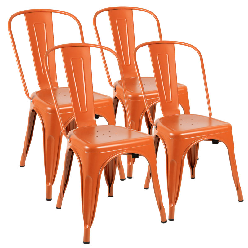Chaise d'appoint Borowski, Orange