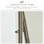 Miroirs pleine longueur rectangulaires en acier inoxydable