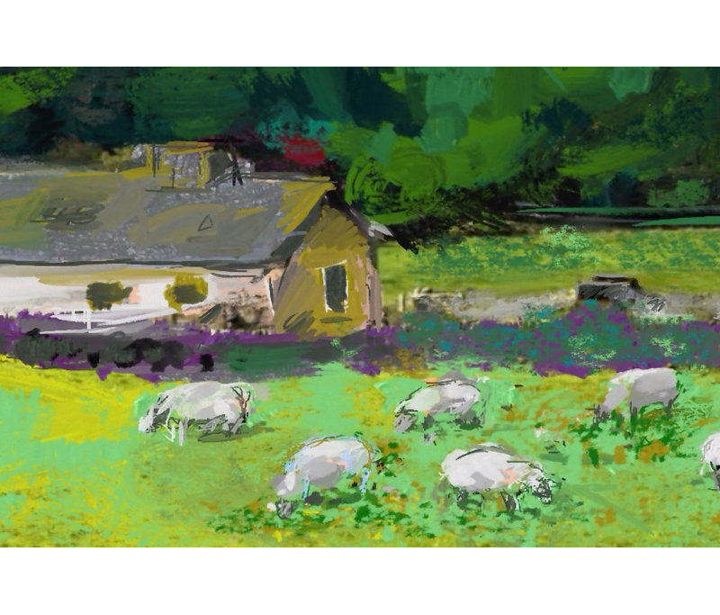 Arthur Pina - Wrapped Canvas Painting, 30cm H x 45cm W x 3.81cm D