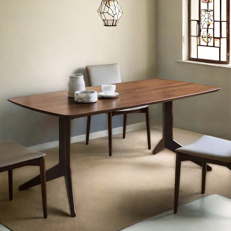 Simple style rectangular dining table, 29.53"H x 55.12"L x 31.5"W