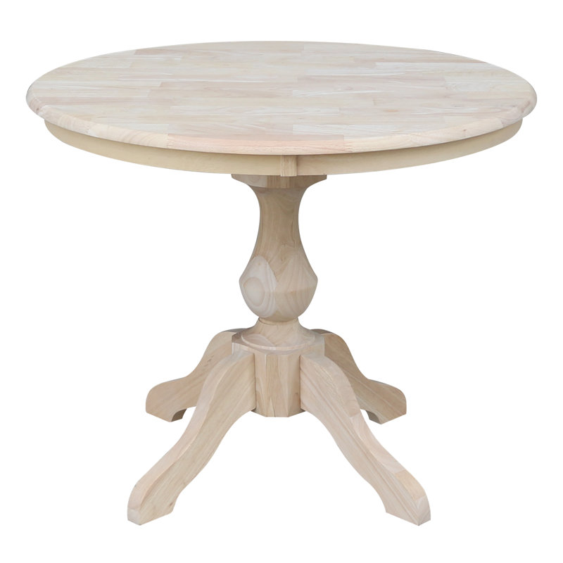 Table de salle à manger Garbacz, Prêt à finir / non fini, H 29,9 po x l 36 po x P 36 po