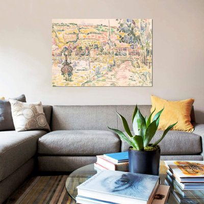 « petite andely-the river bank », reproduction sur toile