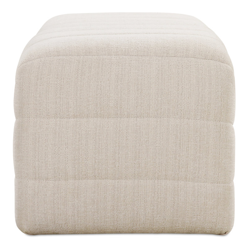 Verity Upholstered Bench, Oatmeal Polyester