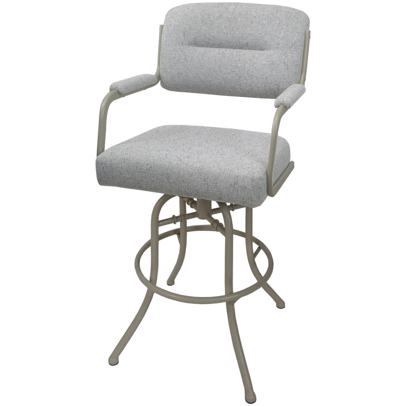 Tabouret de bar pivotant 30 po Jomiah, Beige, Crème