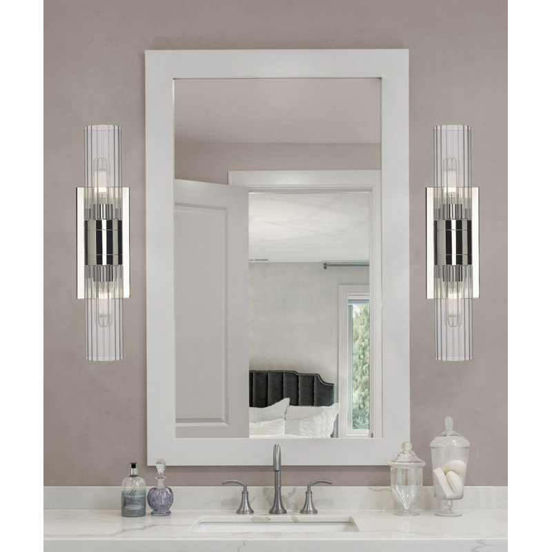 Maebell 2 - Light Dimmable Vanity Light, Clear, Polished Nickel