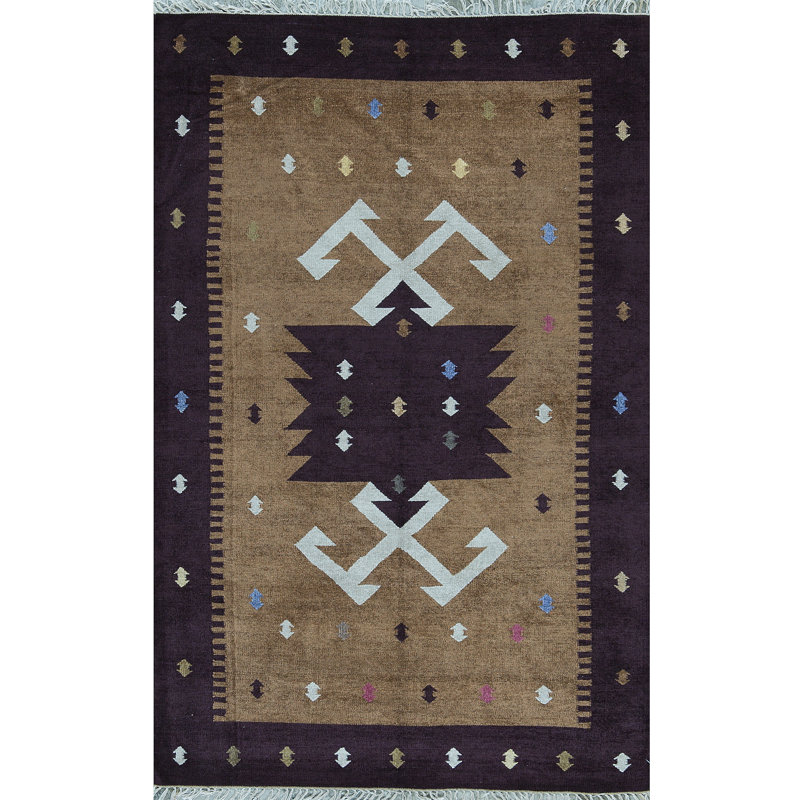 Hand-Knotted High-Quality Black Area Rug
