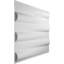 Panneau mural 3D 19,625 "x 19,625" en blanc (paquet de 20)