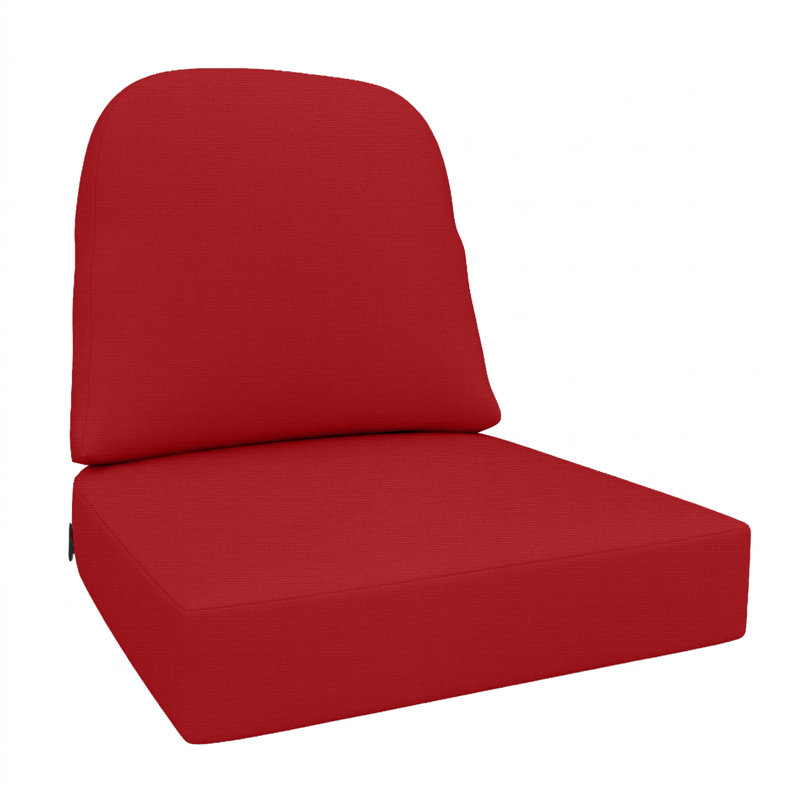Siège / dossier en rotin 22 po x 24 po x 5 po Arthor Sunbrella, coussin de remplacement pour mobilier d'extérieur Alexandria