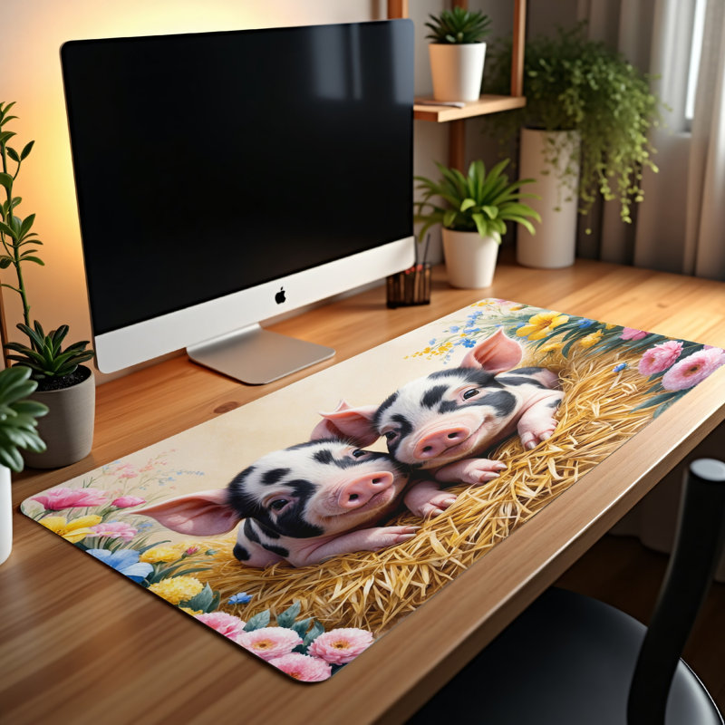 Polyester Desk Pad, 14.4x12.1