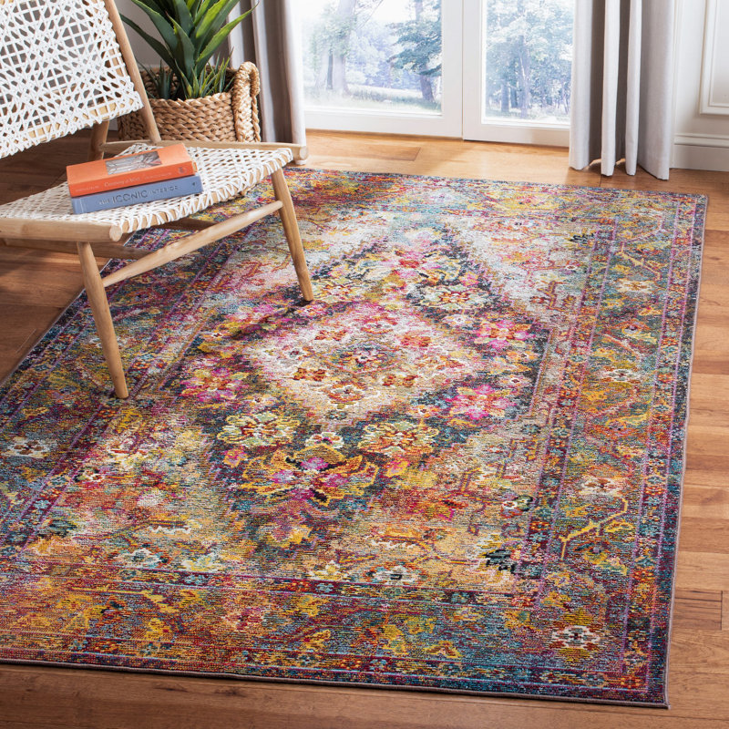 Myia Crystal Performance Oriental Rug, Rectangle 6'7" x 9'2"