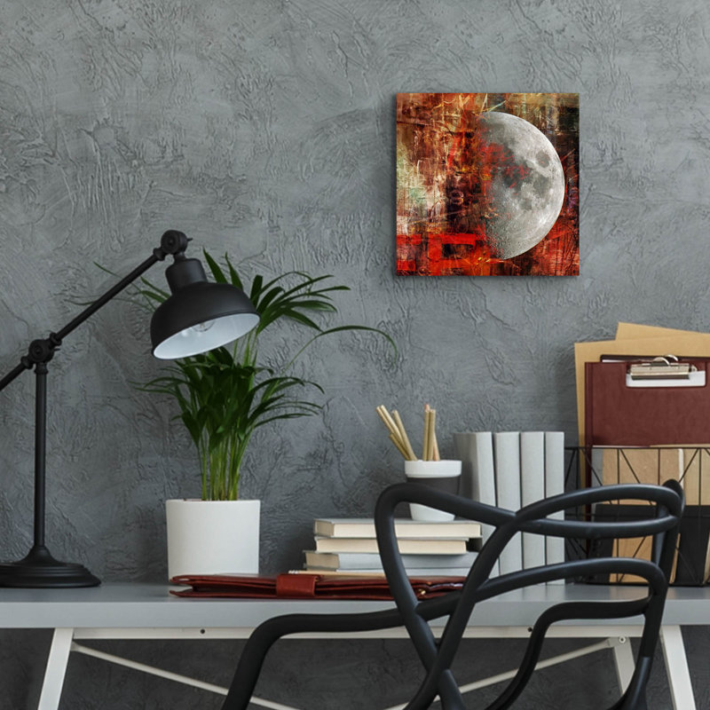 «To The Moon And Beyond» par LovIsArt, H 12 po x l 12 po x P 0,13 po