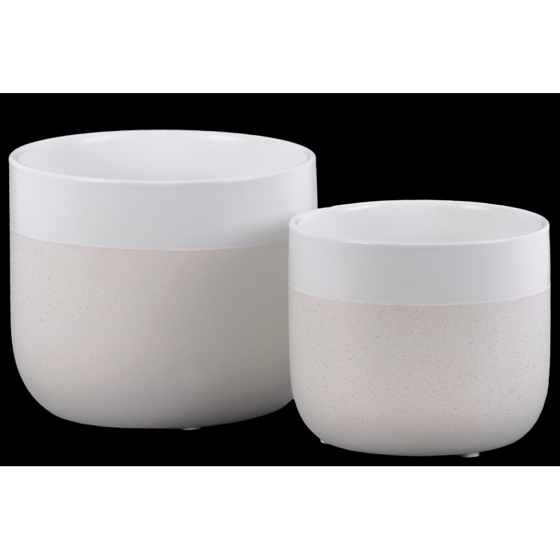 Ensemble de pots à fleurs en céramique 2 pièces