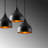 Modern Industrial Chandelier, Black Metal Body, 16.5 x 16.5 inches | Adjustable Height 44.9 inches, 3 x E27 Socket (Max 40W) | Perfect for Scandinavian & Novelty Decor | Stylish Lighting Fixture for Home & Office-1862059235