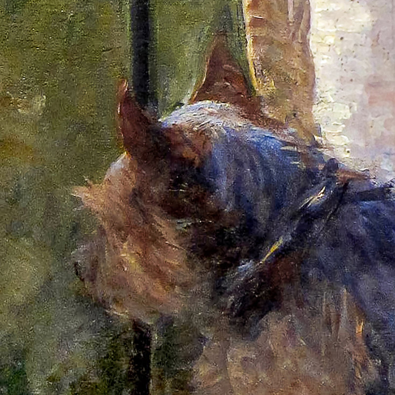 «Young Girl at a Window», 1883, reproduction d'art sur toile, H 24,25 po x l 17,25 po