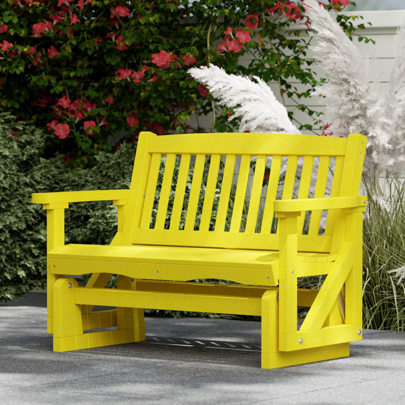 Fauteuil oscillant classique Mission, Jaune citron