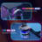Gaming Desk With Monitor Stand & Cpu Stand,Computer Desk With Power Outlet & RGB LED Lights,Home Office Desk With Cup Holder & Headphone Hook-422998666-422998671