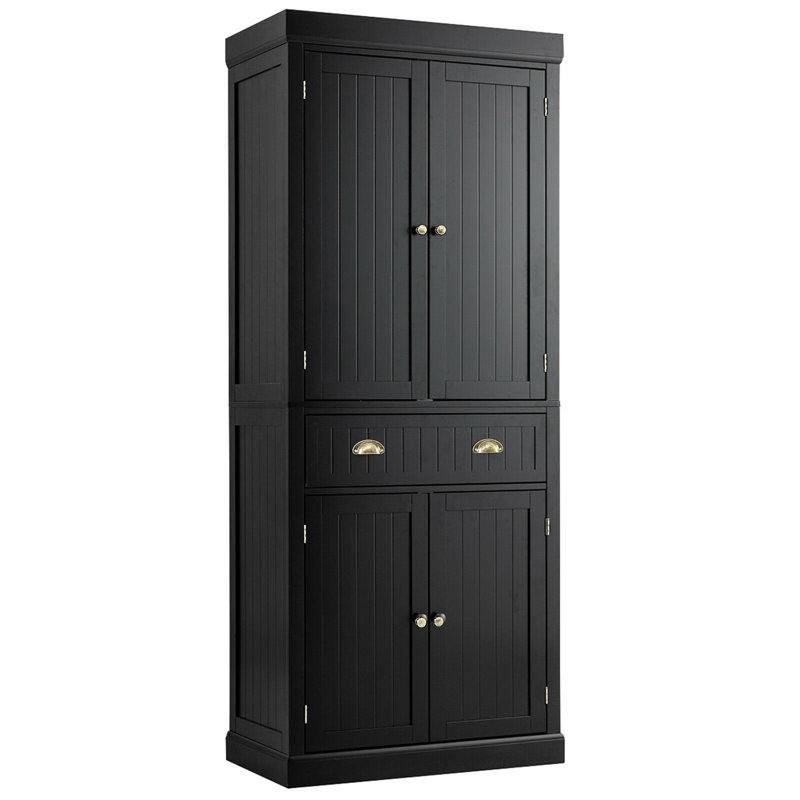 Arkeia 72'' Kitchen Pantry, Black