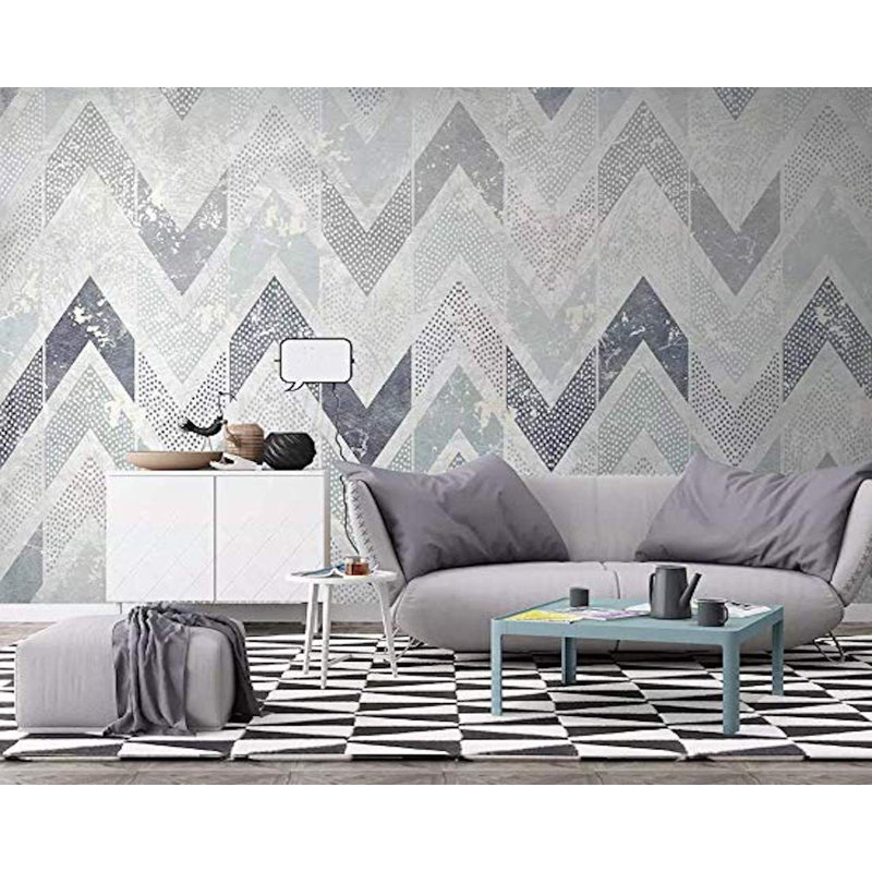 Chevron Wall Mural, 98" L x 150" W