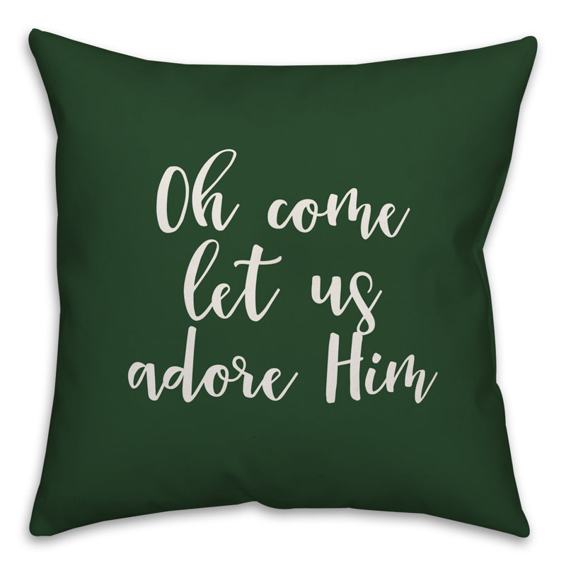 Throw Pillow, Dark Green, Throw Pillow