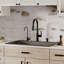 Évier de cuisine à simple cuve encastrable 33 po x 22 po Karran Quartz-61825441