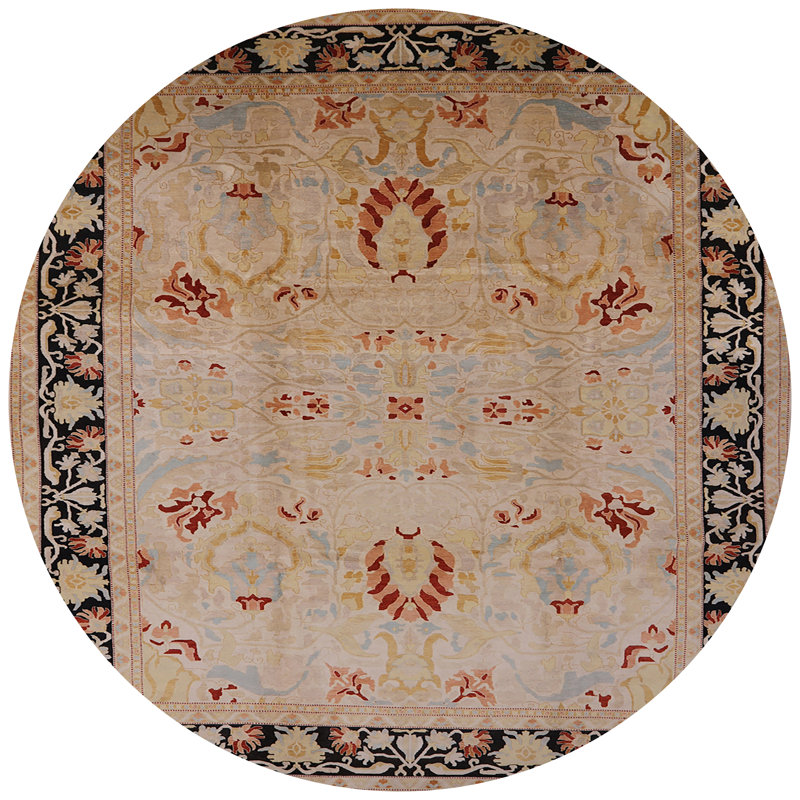 Saxi Oriental Indoor Rug, Round 6'