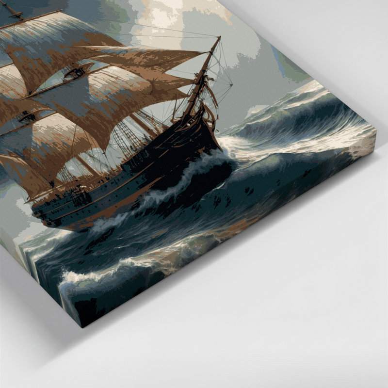 Art mural sur toile Coastal Maritime Legacy, H 16 po x l 16 po