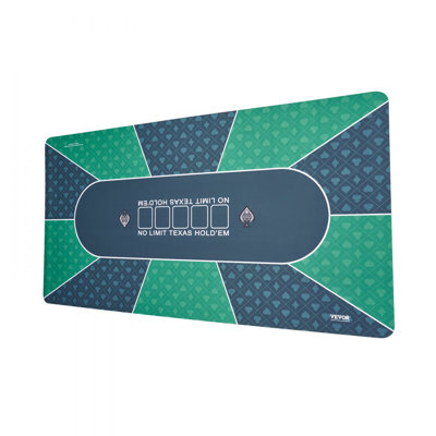 Poker Table Top 70 x 35 Inch Poker Mat 6-8 Players Foldable with Bag