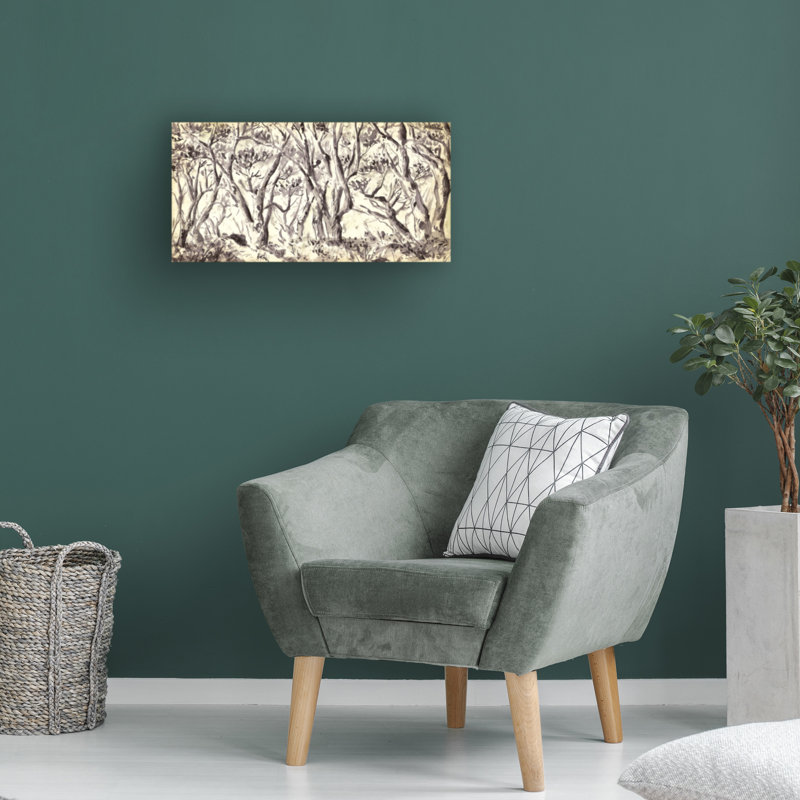 Bolognaise "Withered Trees I" sur toile, H 12 po x l 24 po