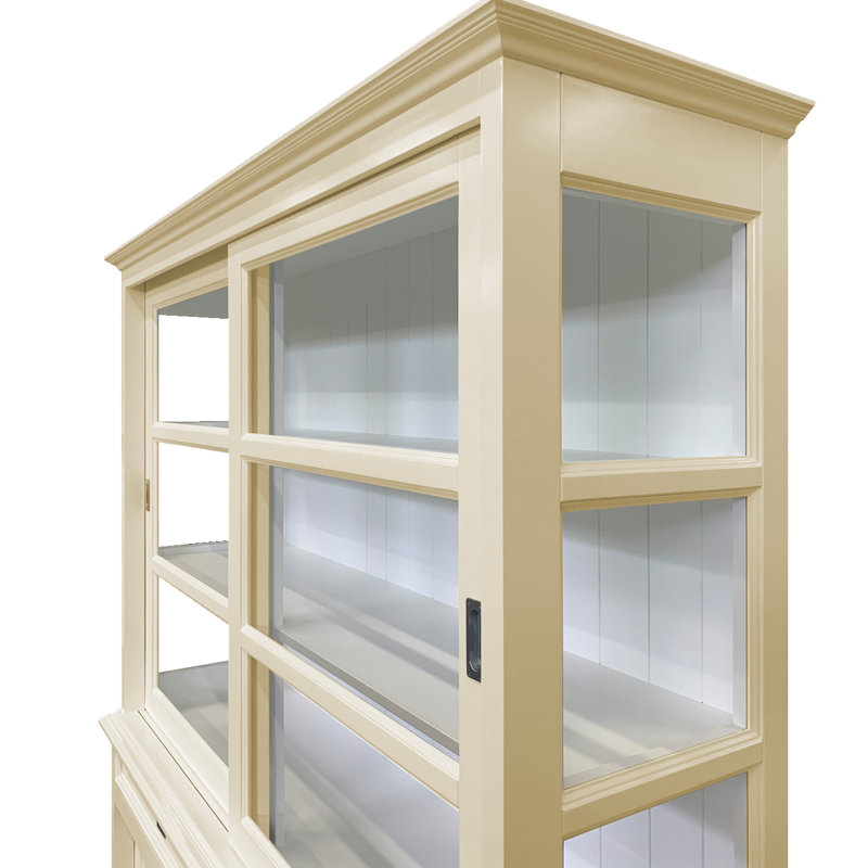 Tatum 188 cm W Display Cabinet, Cream