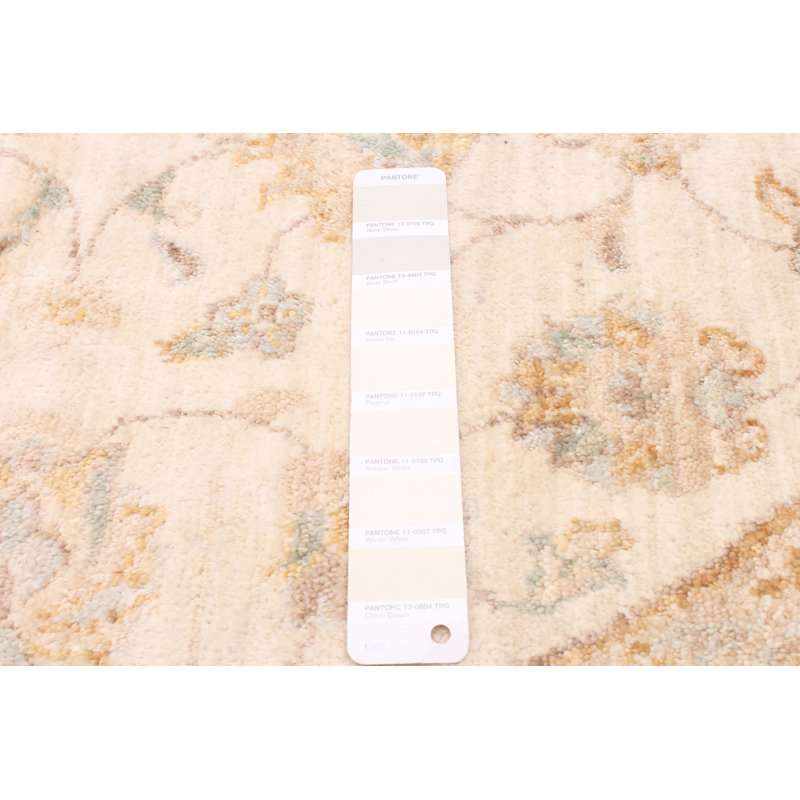 Tapis crème Peshawar Oushak 4 po 2 po x 4 po 2 po