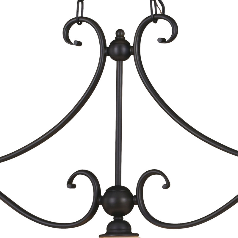 Macalla 3 - Light Kitchen Island Linear Pendant, Oil Burnished Bronze