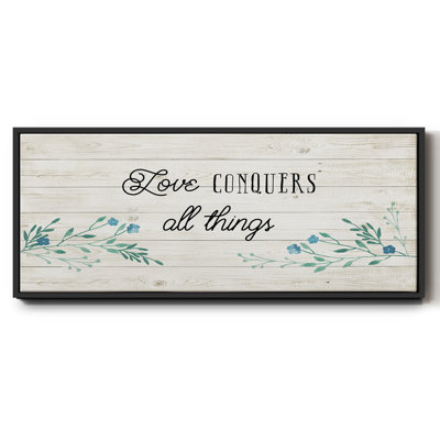 Amour floral - toile encadrée